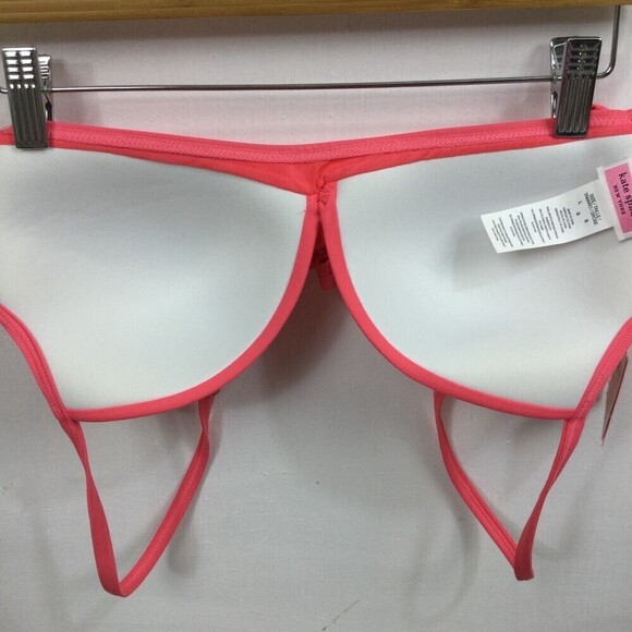 Kate Spade Women Bright Peony Spring Twisted Tie Bikini Bra Top S20280 Large NWT - Picture 5 of 11